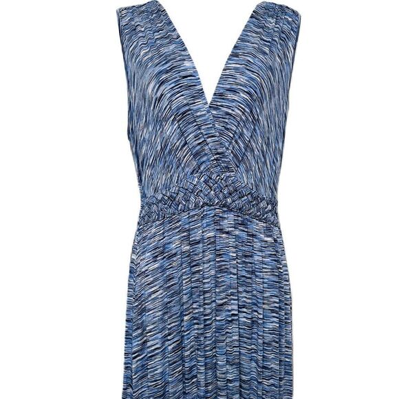 Spense Sleeveless Maxi‎ Dress Size Medium Blue & White Pattern - Picture 3 of 16